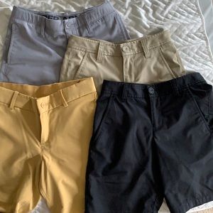 4 Pairs of Boys Under Armour Golf Shorts - Size 10